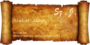 Szalai Jázon névjegykártya