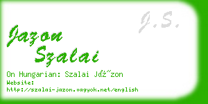 jazon szalai business card
